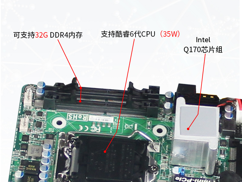 天津東田工控主機(jī)|嵌入式6串口6USB工業(yè)電腦|DTB-3042-Q170