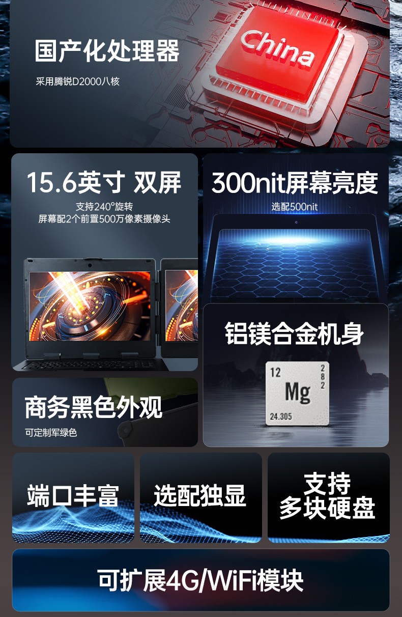 天津國(guó)產(chǎn)化加固便攜機(jī),上翻雙屏筆記本,DT-S1425CU-FD2K.jpg