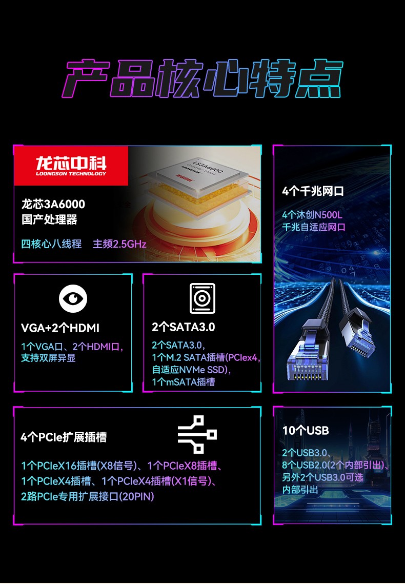 龍芯3A6000工控機(jī),國產(chǎn)操作系統(tǒng)工業(yè)主機(jī)電腦,DT-610L-N3A6KMB.jpg